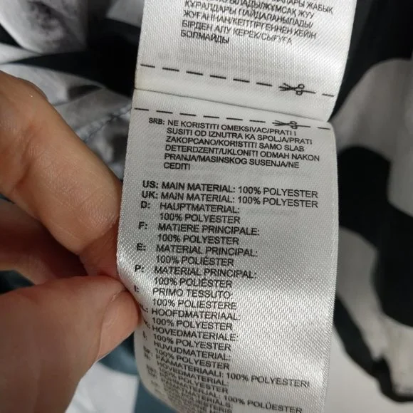 Adidas TERREX Jacket Men Small Black Gray Windbreaker Full Zip Hood Lightweight - Picture 12 of 12